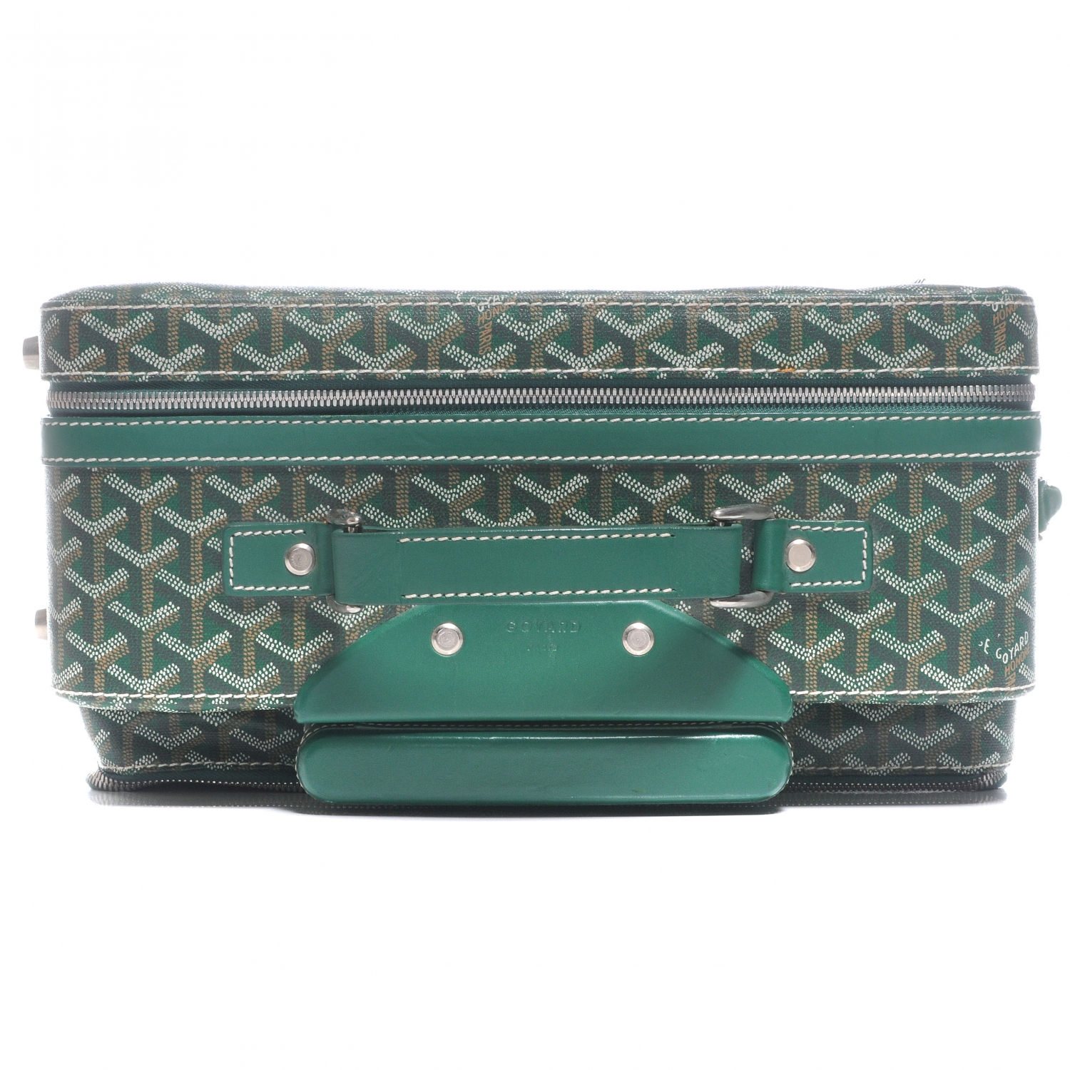 GOYARD Trolley PM Rolling Suitcase Green 46174 | FASHIONPHILE