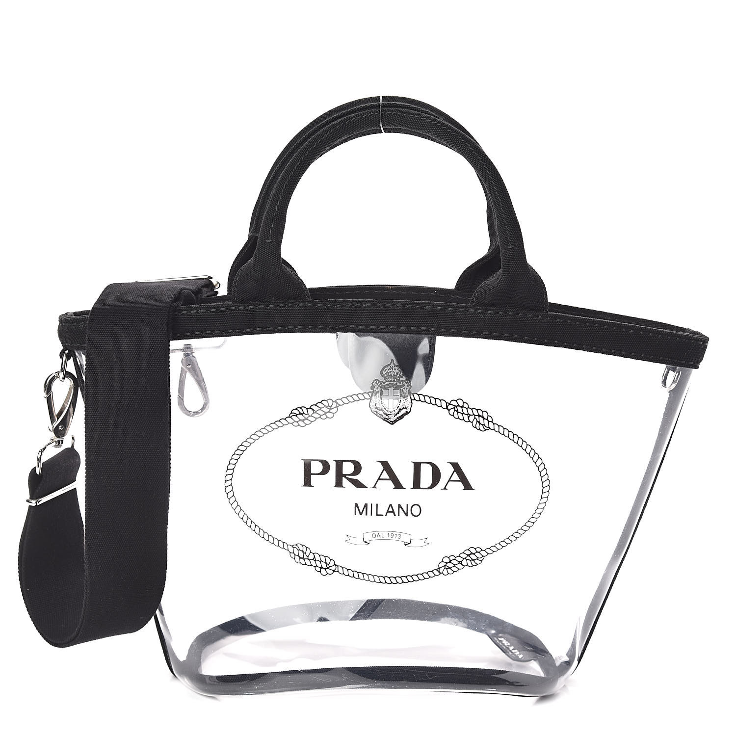 prada transparent tote