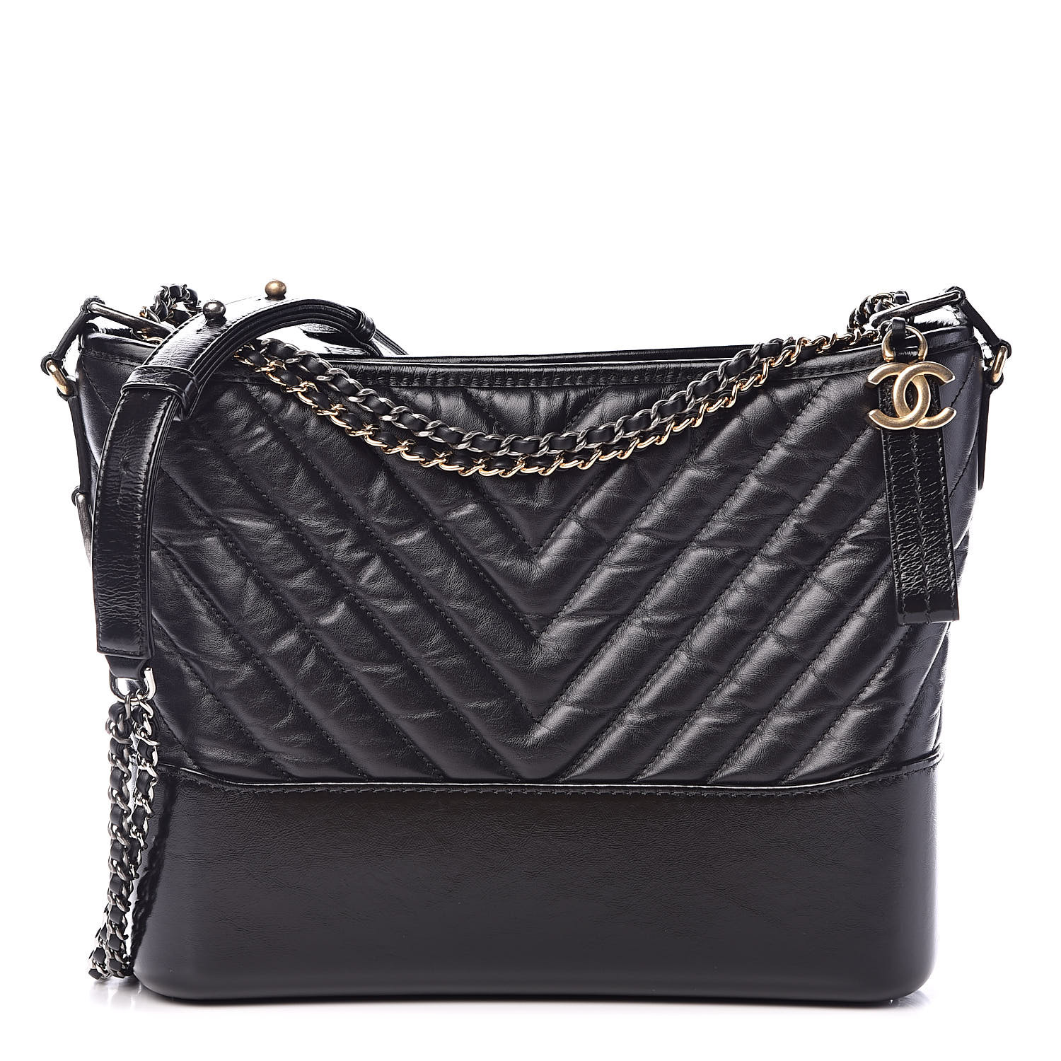 chanel gabrielle hobo chevron