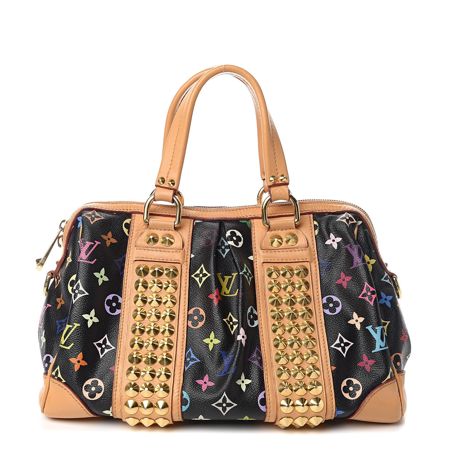 Louis Vuitton White Multicolore Monogram COURTNEY MM Bag