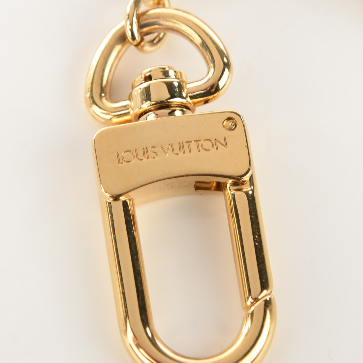 LOUIS VUITTON LV Tag Bag Charm Gold 120728