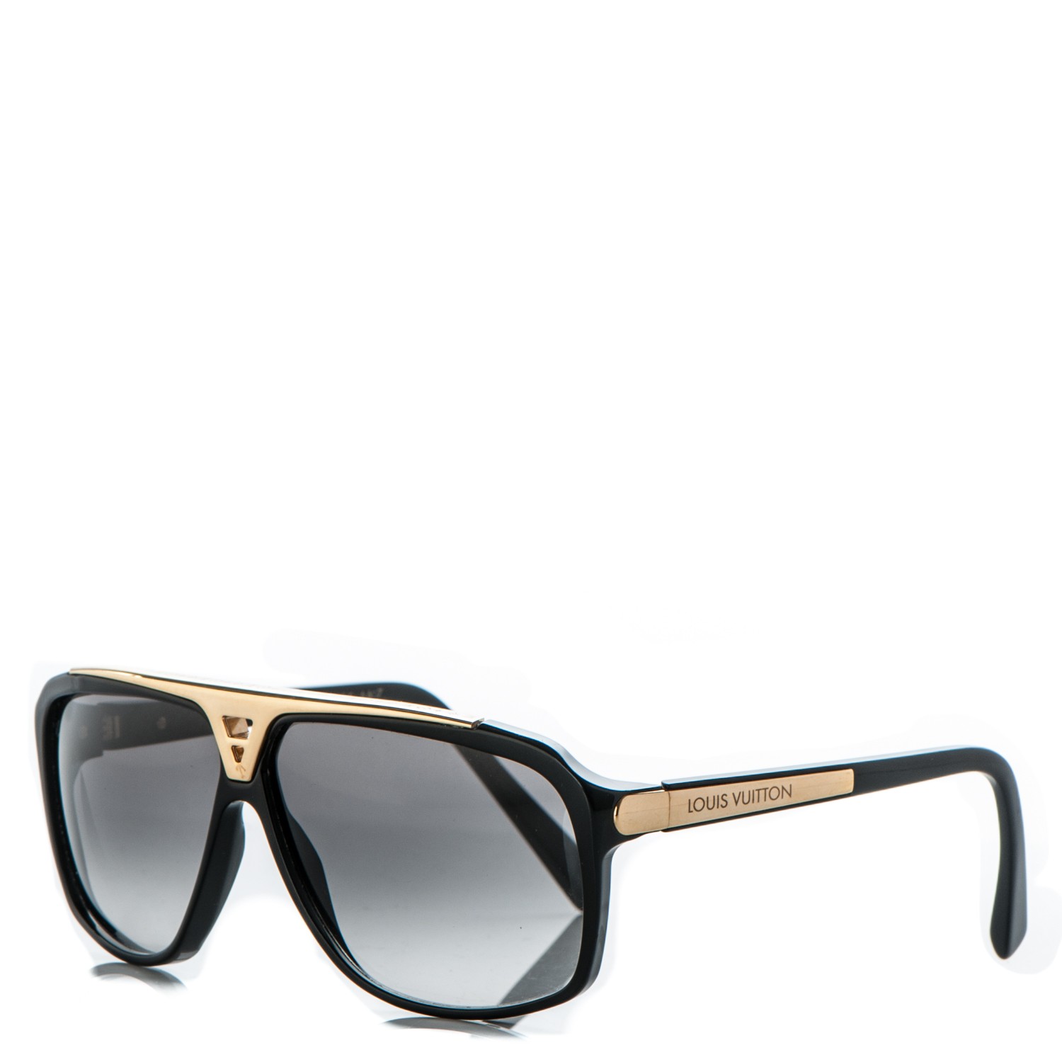 Louis Vuitton Black Gold Z0350W Evidence Square Sunglasses - My