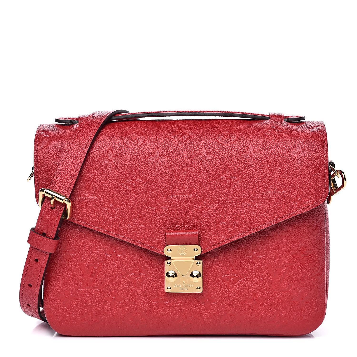 LOUIS VUITTON Empreinte Pochette Metis Scarlet 524070