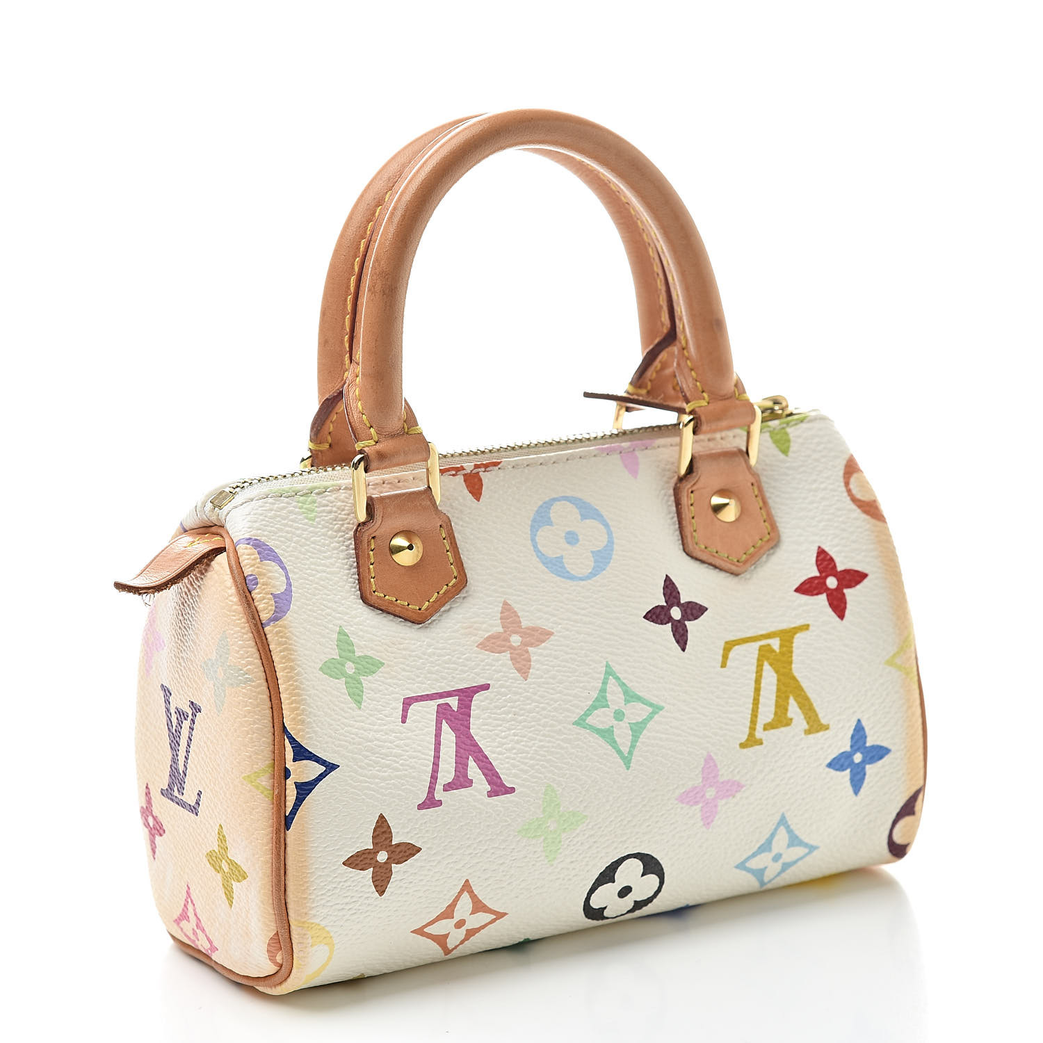 LOUIS VUITTON Multicolor Mini Sac HL Speedy White 523273