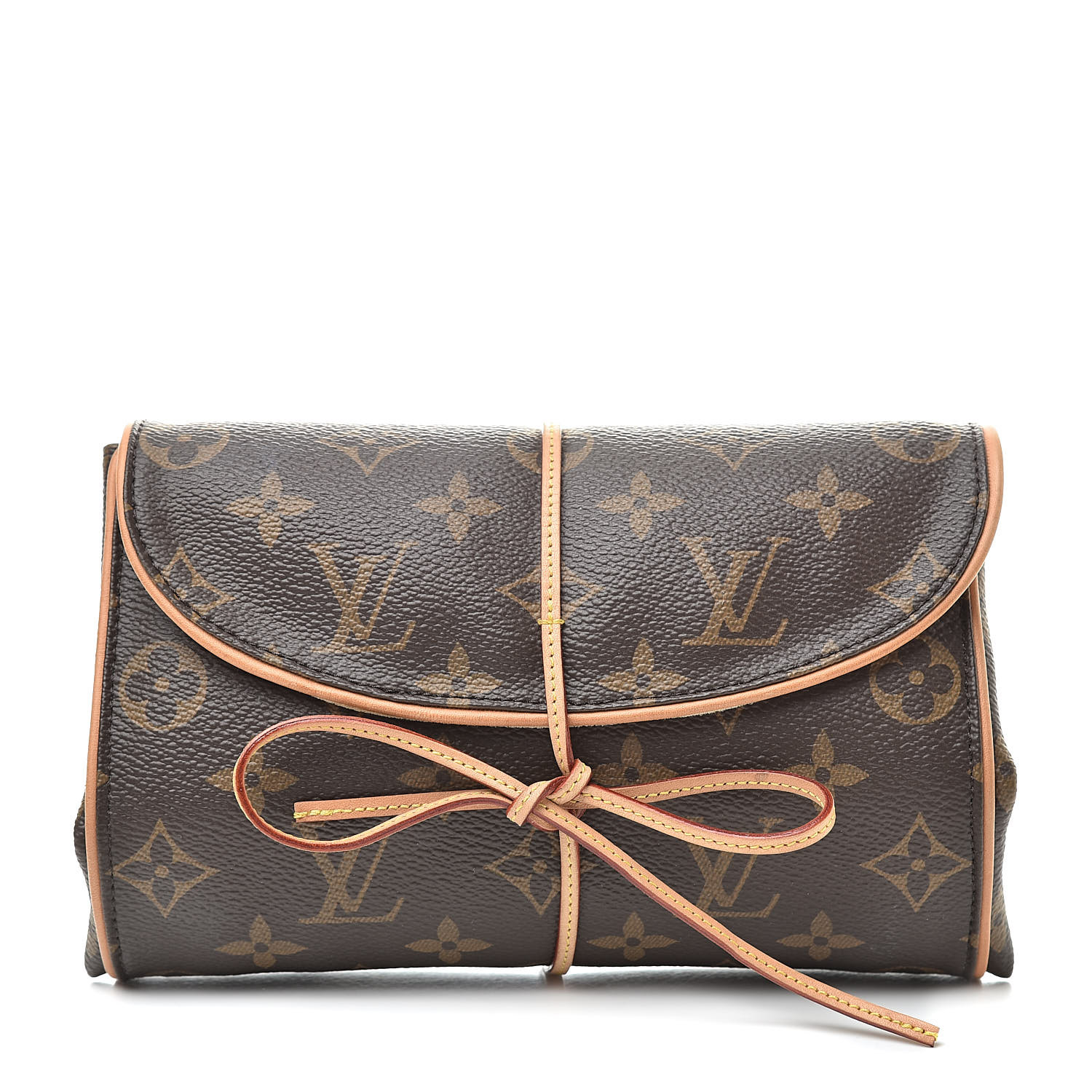 LOUIS VUITTON Monogram Jewelry Roll Pouch 523499