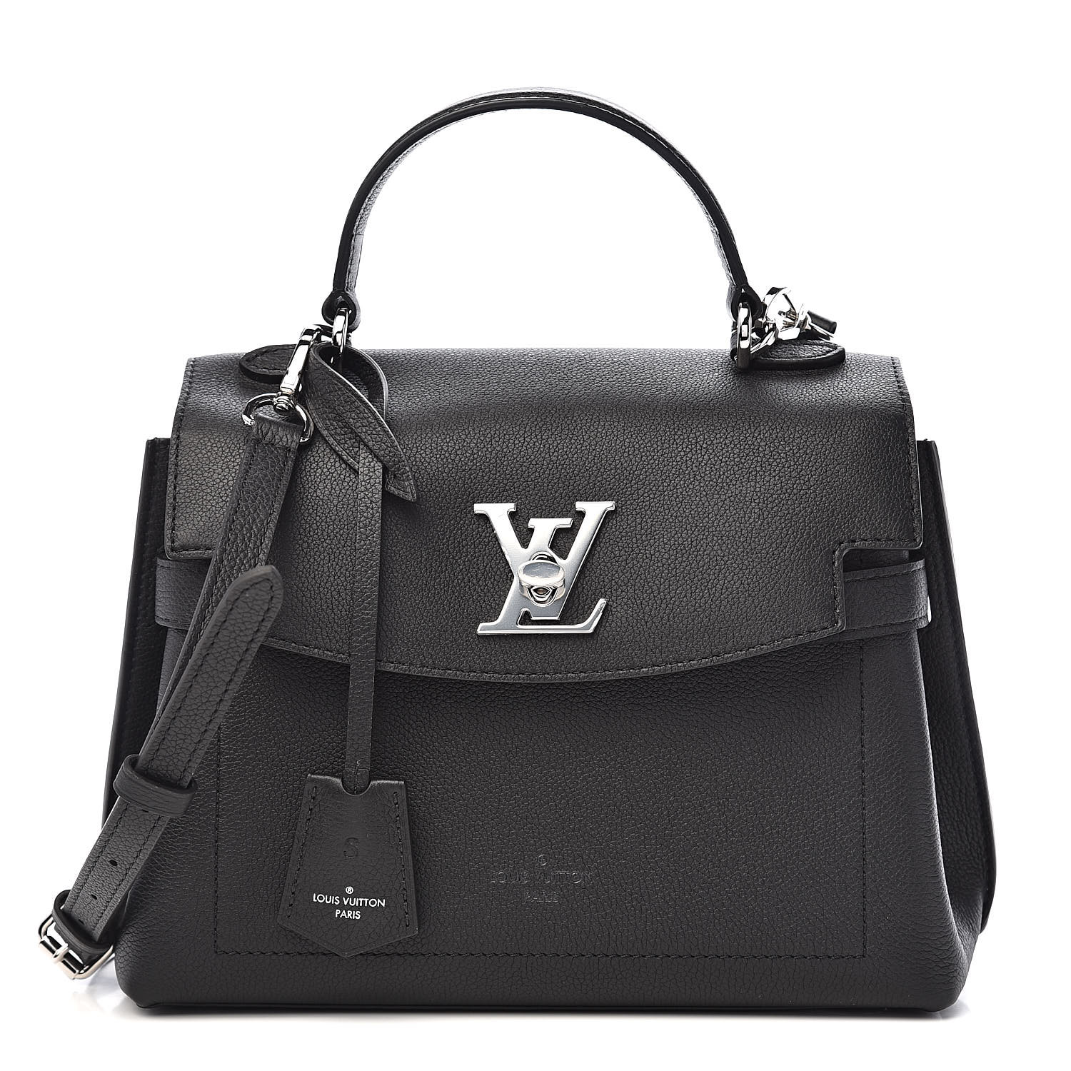 LOUIS VUITTON Calfskin Lockme Ever BB Black 525411