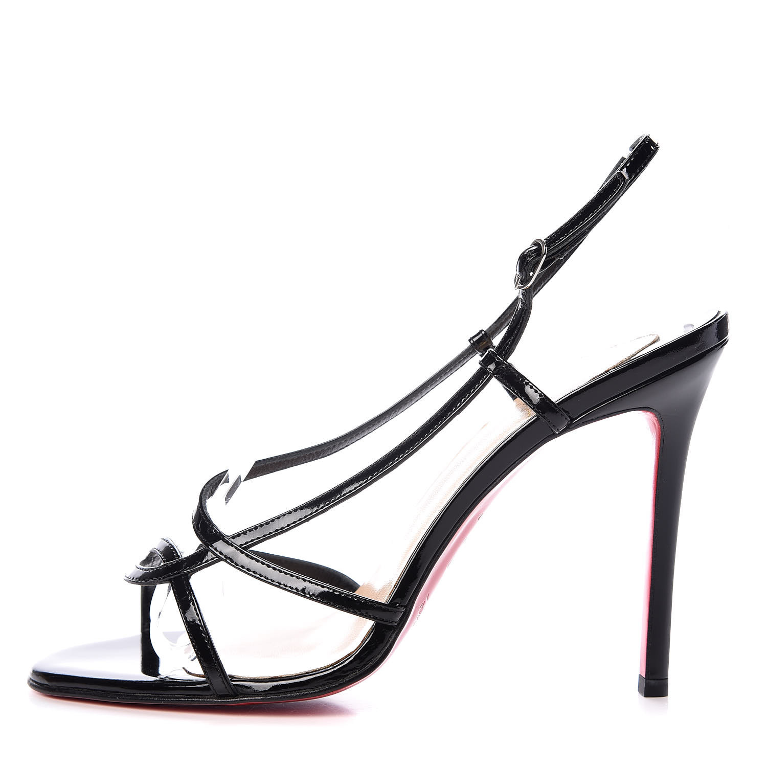 black strappy louboutin