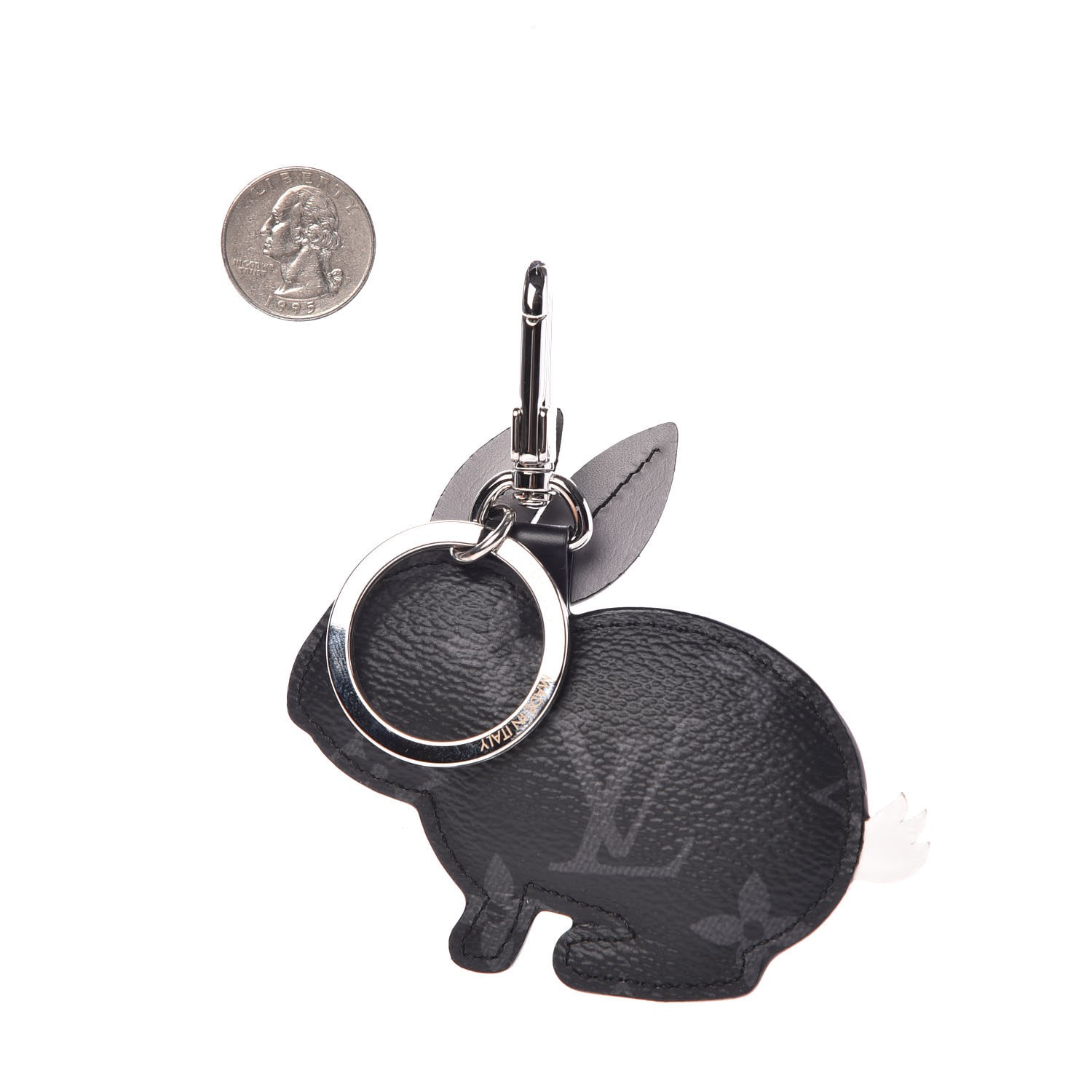 LOUIS VUITTON Monogram Eclipse Rabbit Bag Charm Key Holder 307350