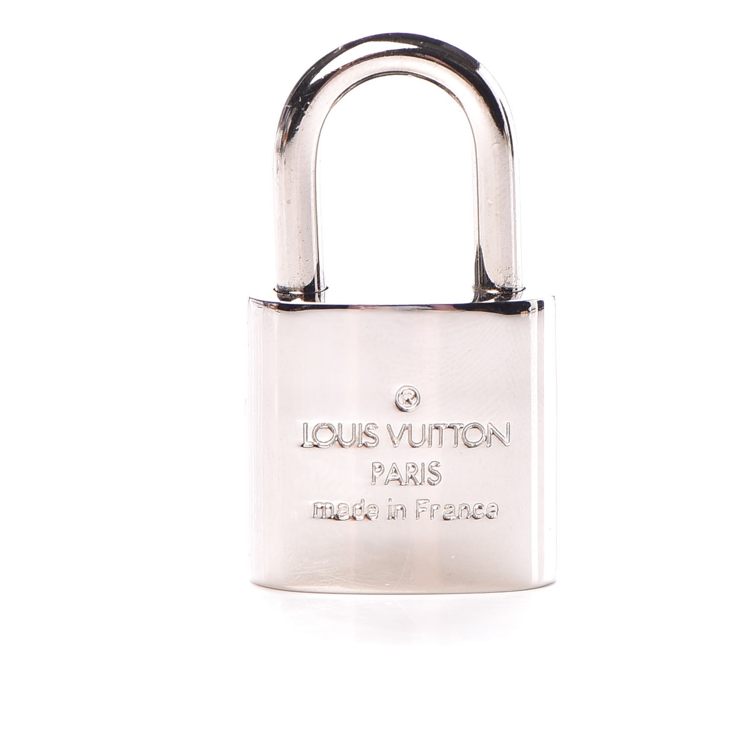 LOUIS VUITTON Polished Silver Lock and Key Set 309101