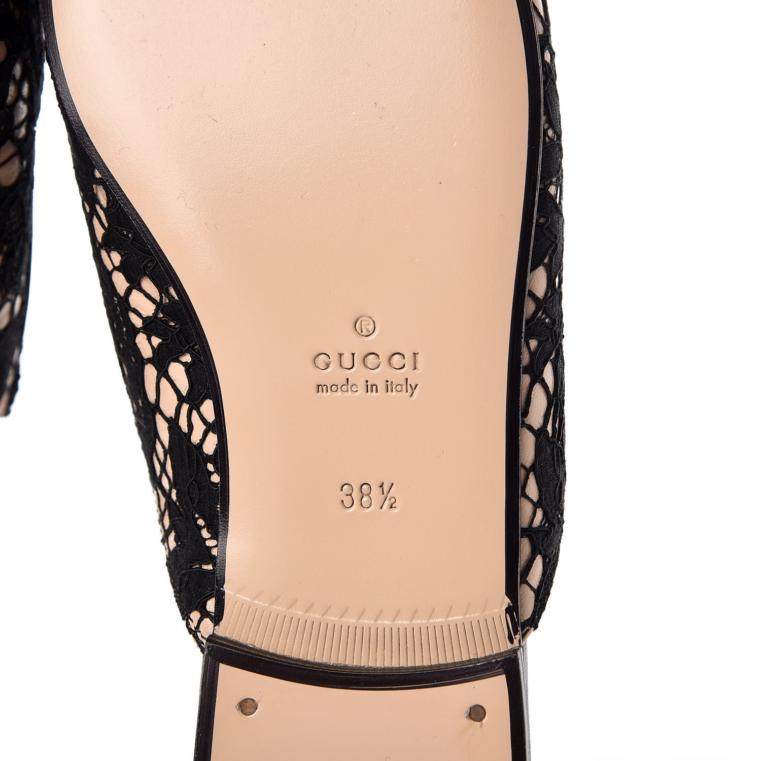gucci princetown lace