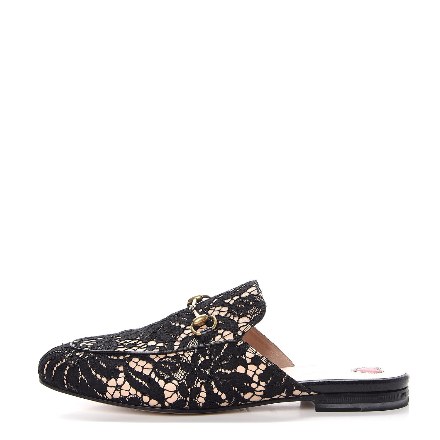 gucci princetown lace slipper