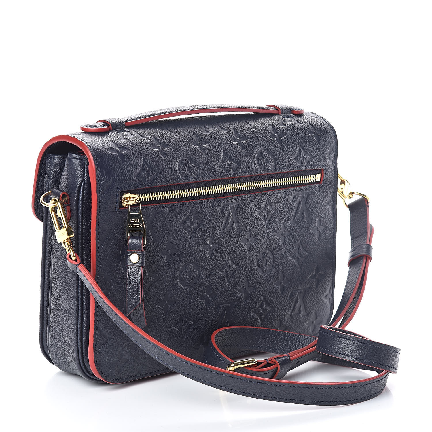 LOUIS VUITTON Empreinte Pochette Metis Marine Rouge 517098