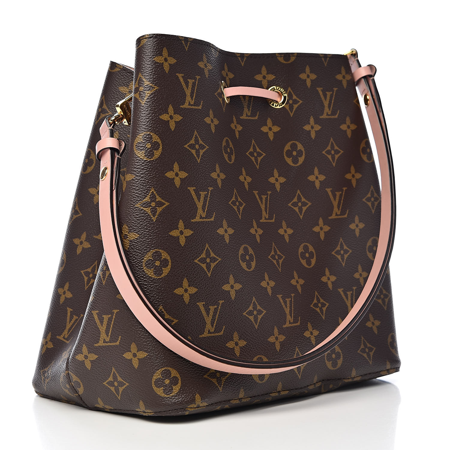 LOUIS VUITTON Monogram Neonoe MM Rose Poudre 516024