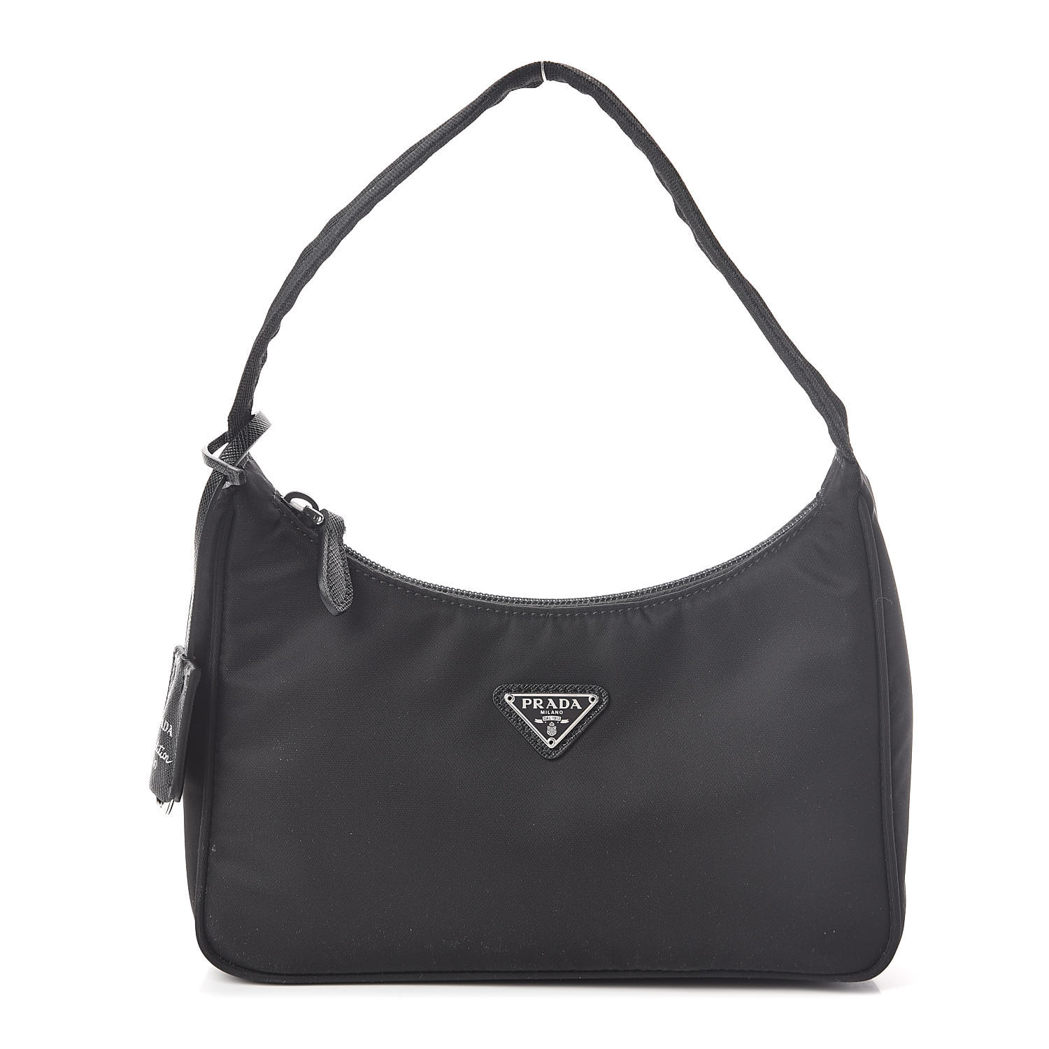 PRADA Tessuto Nylon Mini Re-Edition 2000 Shoulder Bag Black 516189