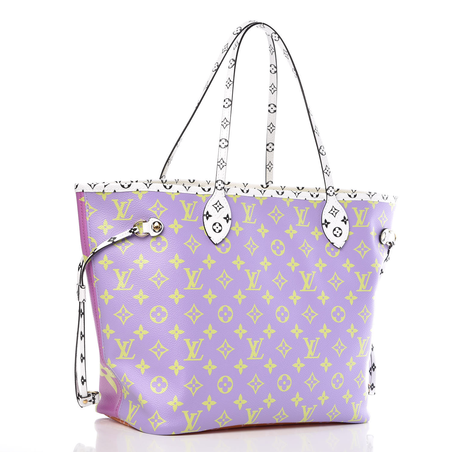 LOUIS VUITTON Monogram Giant Neverfull MM Pink Lilac 389770
