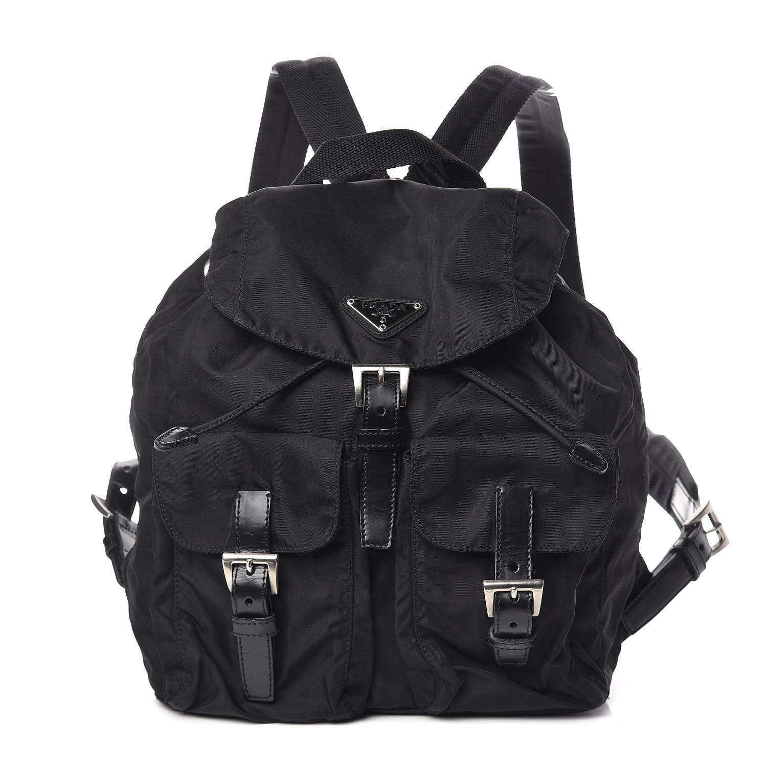 PRADA Tessuto Nylon Vela Small Backpack Black 451801