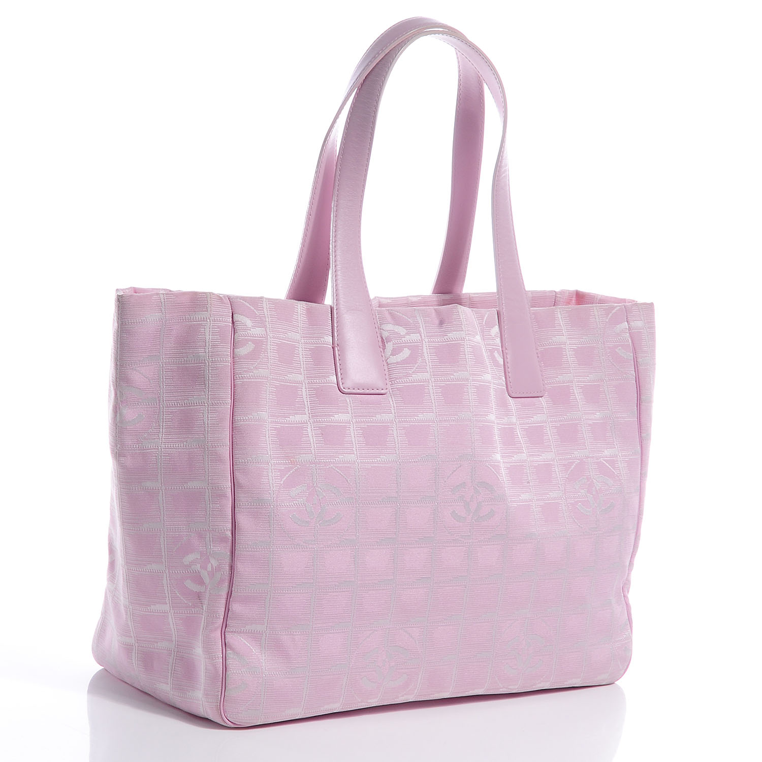 CHANEL Nylon Travel Large Tote Pink 63081