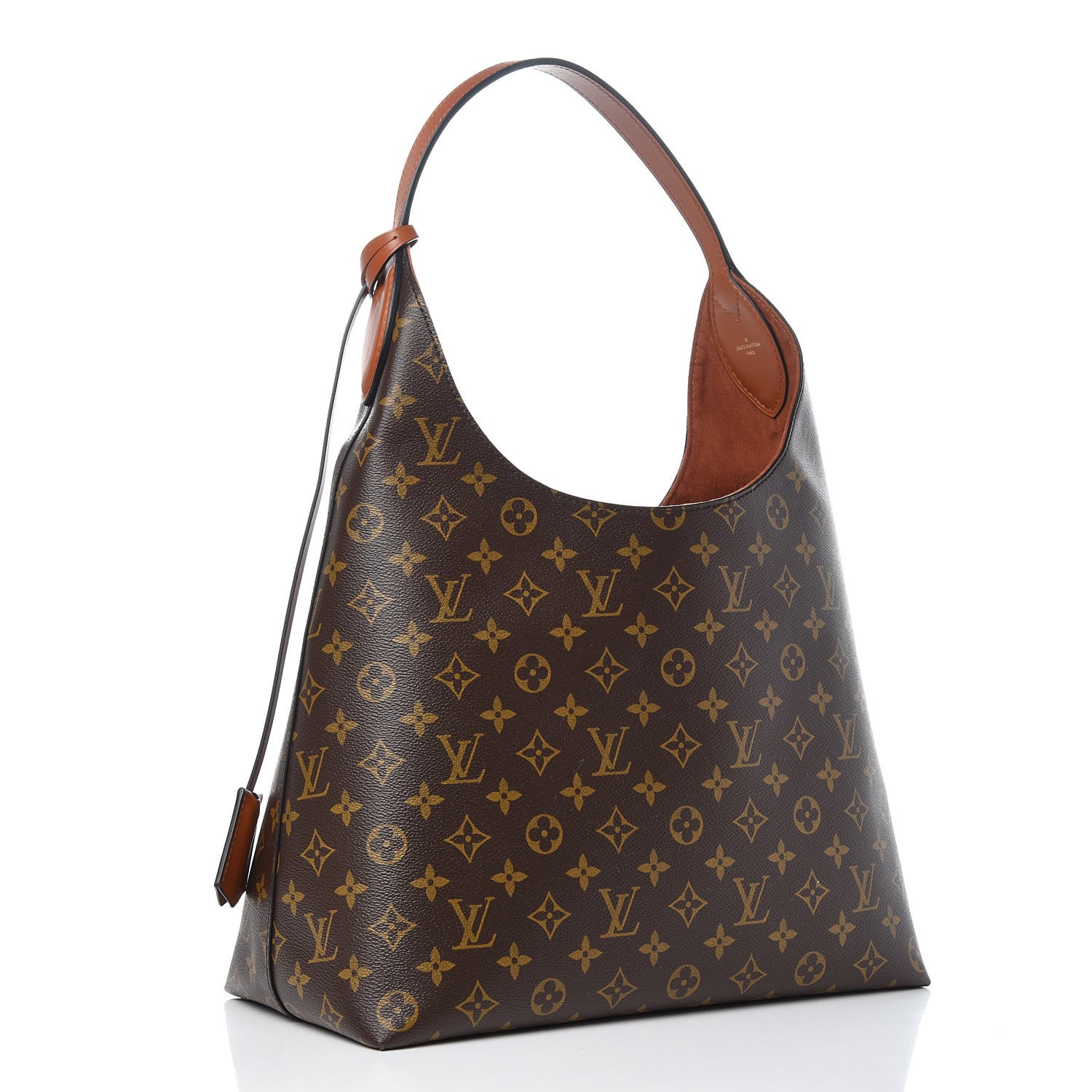 LOUIS VUITTON Monogram Flower Hobo Caramel 333128