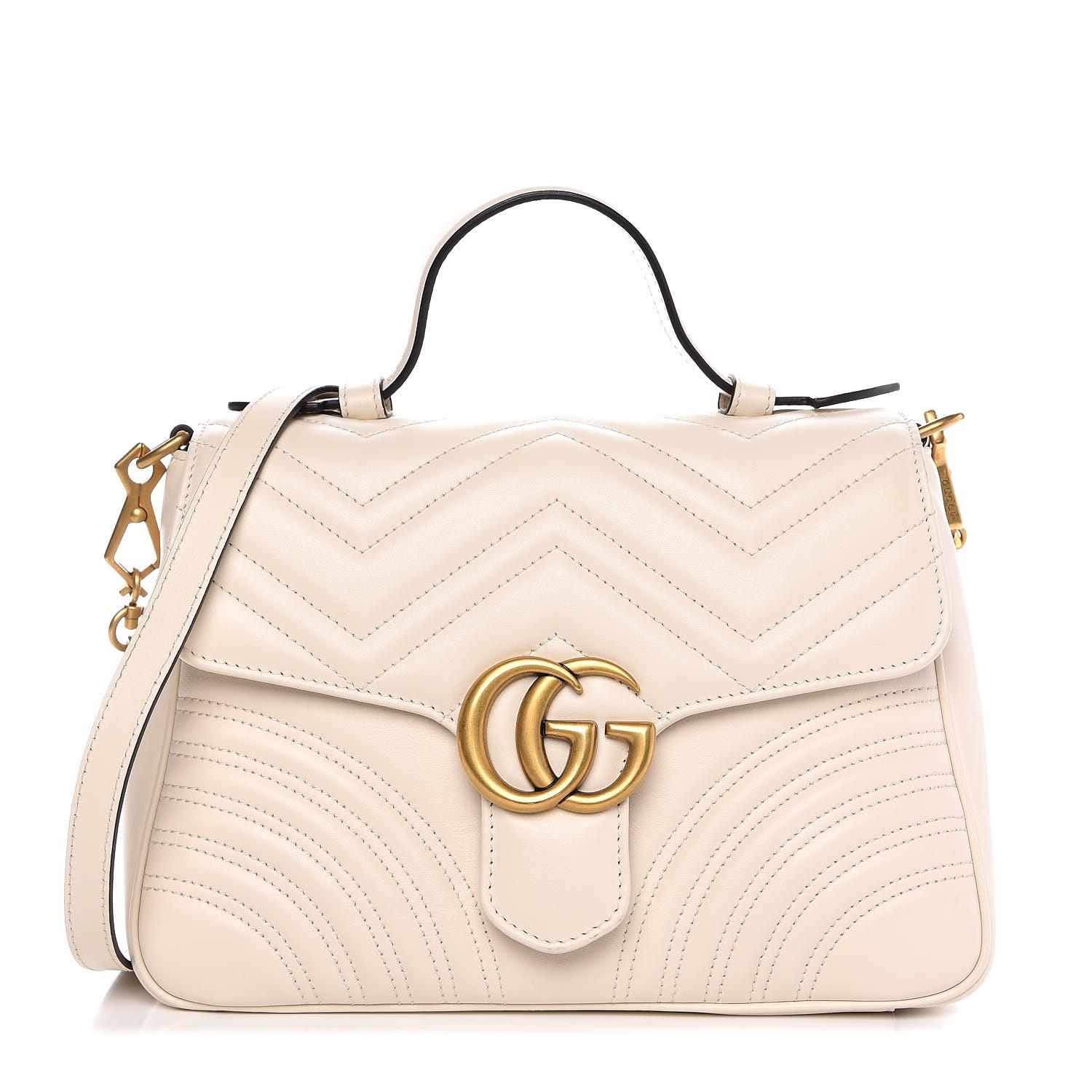 gucci marmont top handle white