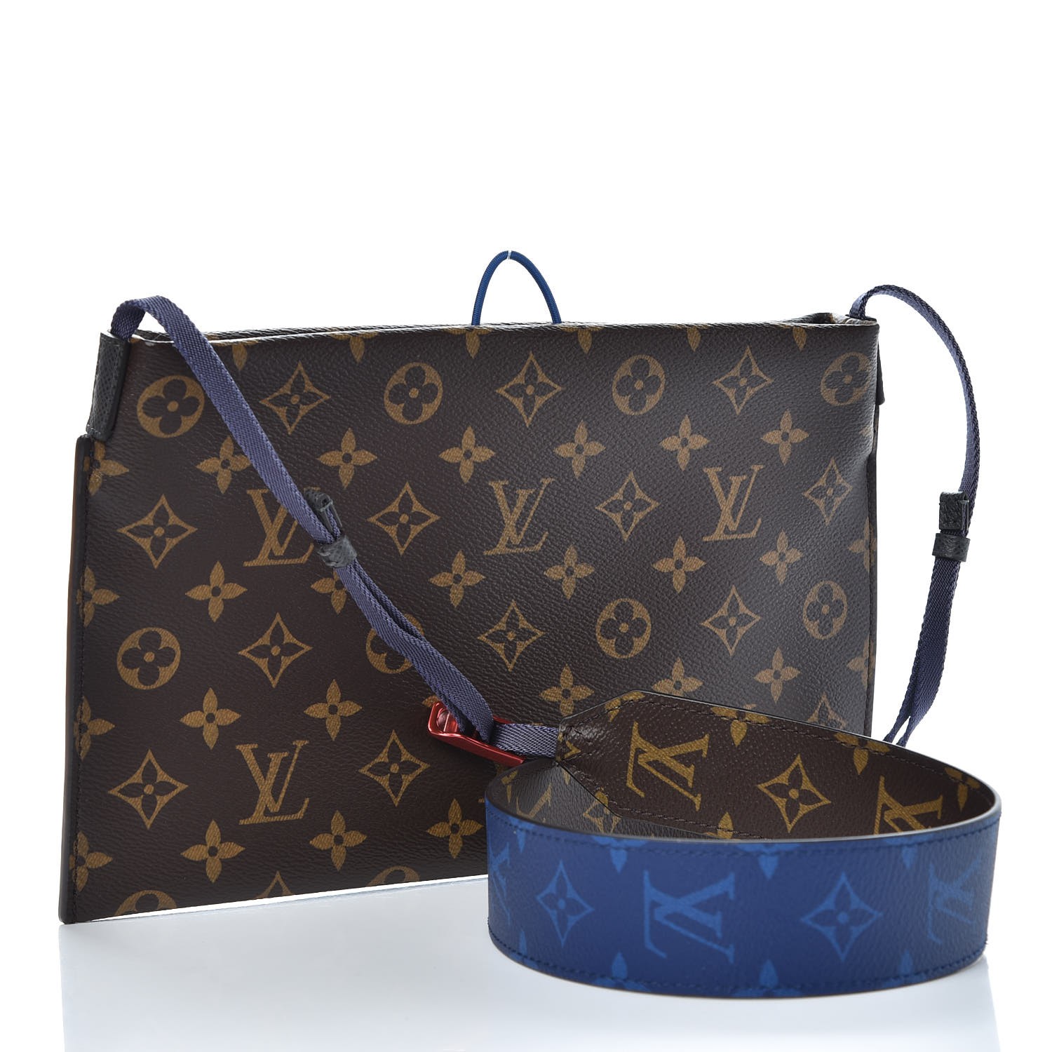 LOUIS VUITTON Monogram Small Outdoor Pouch Pacific Blue 344143