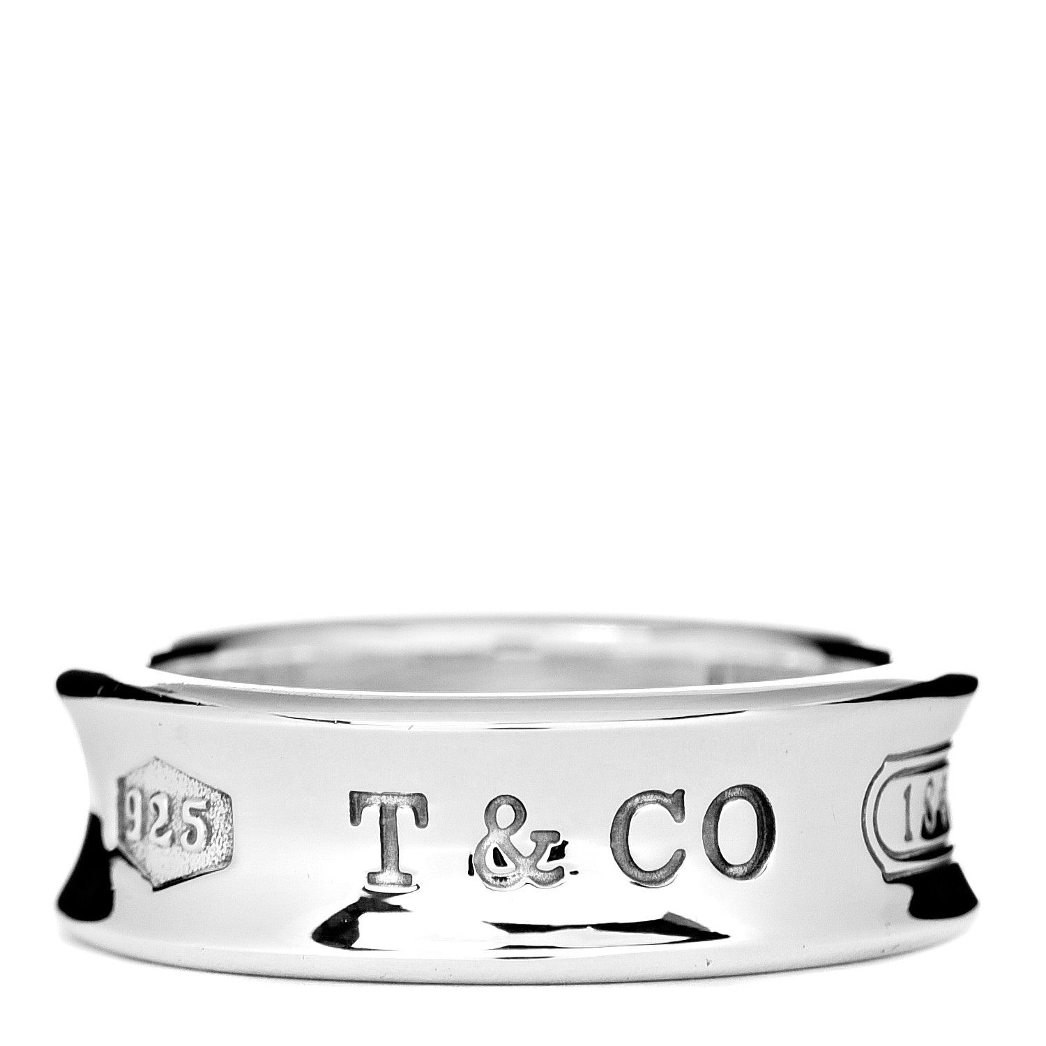 Tiffany Sterling Silver 17 Band Ring 57 8 Fashionphile