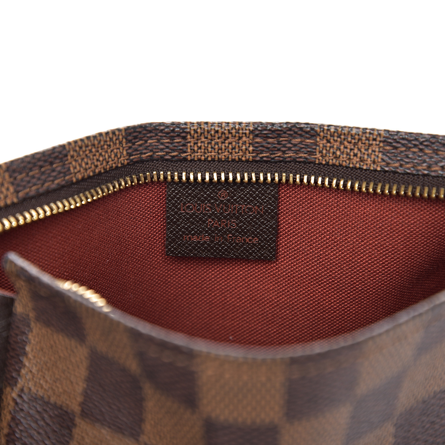 LOUIS VUITTON Damier Ebene Trousse Make Up Bag Pochette 535802