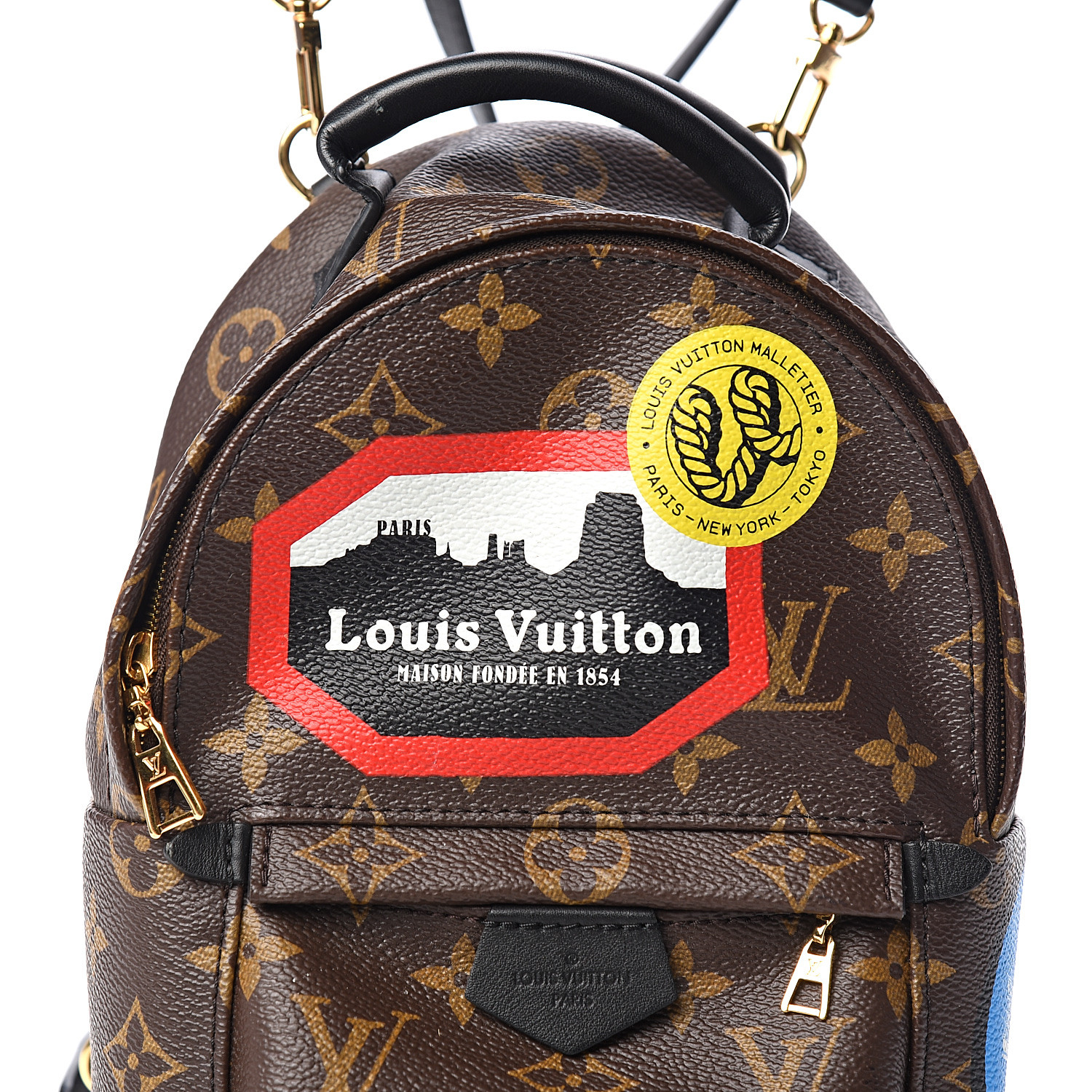 LOUIS VUITTON Monogram World Tour Palm Springs Backpack Mini 550803