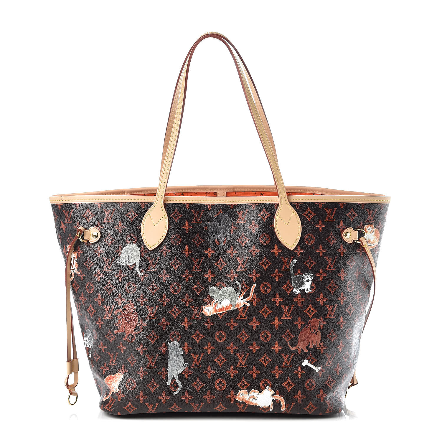 LOUIS VUITTON Transformed Monogram Grace Coddington Catogram Neverfull MM Marron 393522