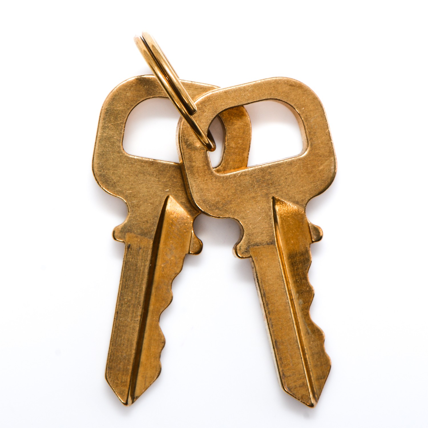 LOUIS VUITTON Brass Lock and 2 Keys Set #302 194072