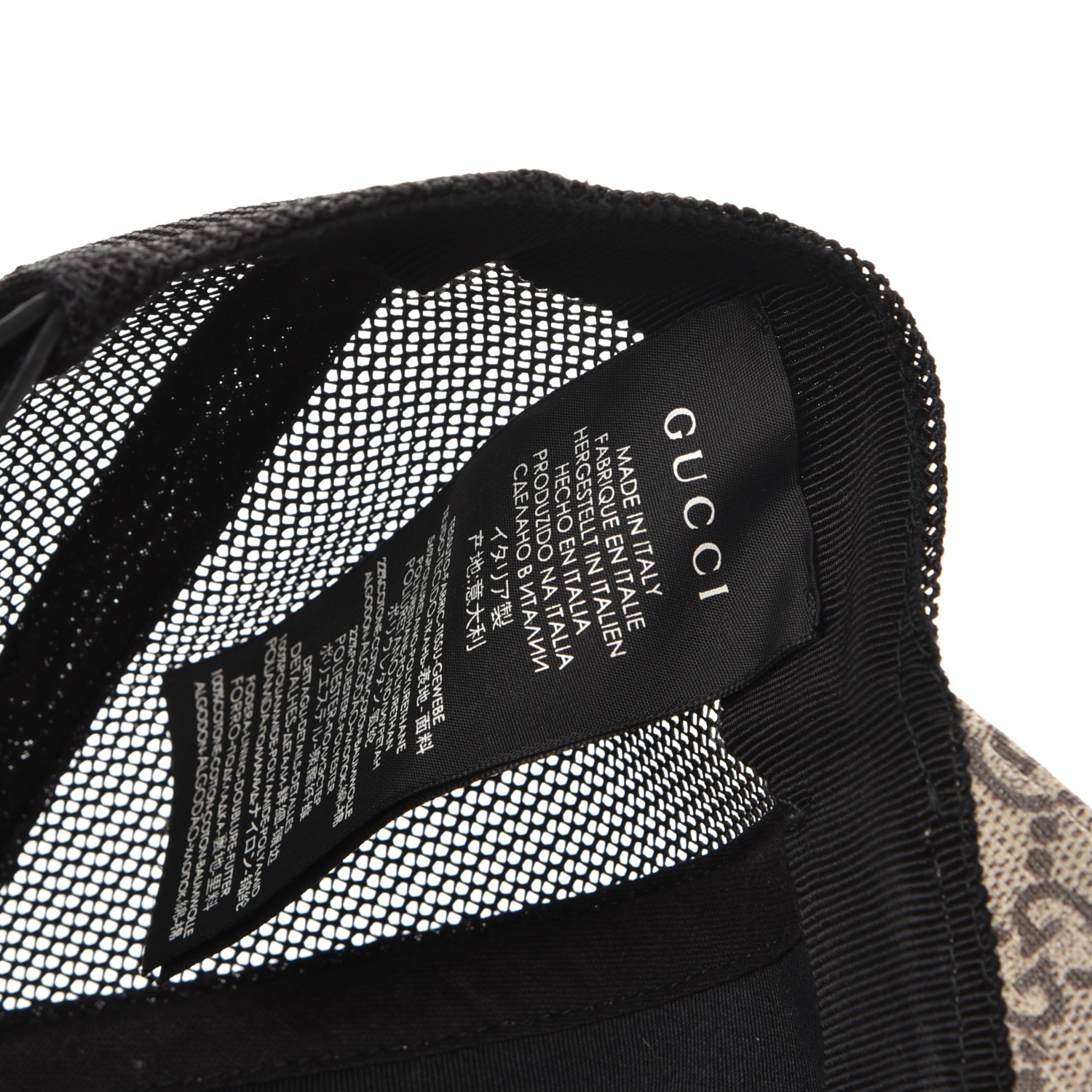 gucci cap inside