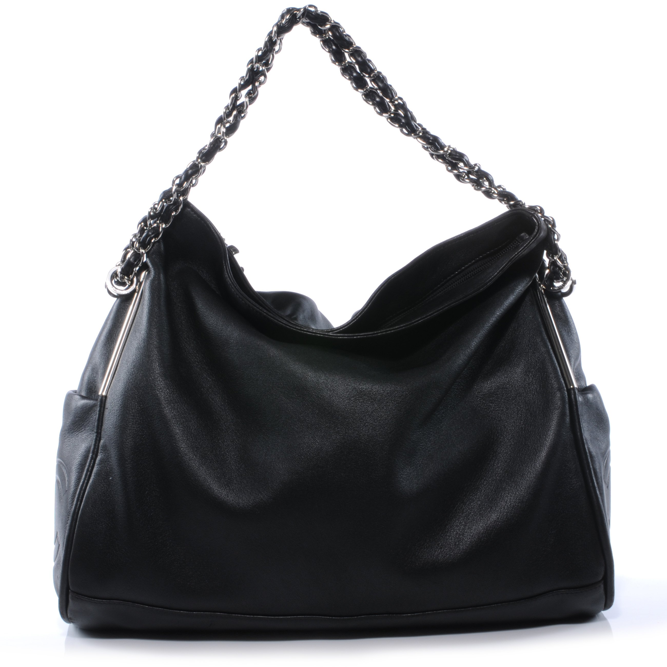 CHANEL Lambskin Large Ultimate Soft Shoulder Bag Black 39883