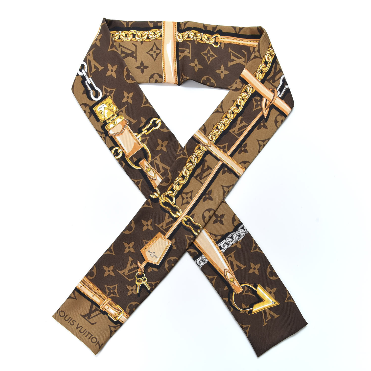 louis vuitton bandana brown