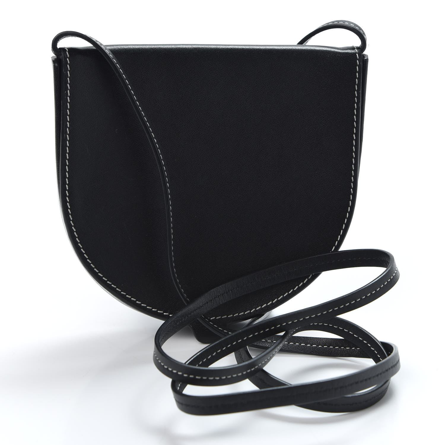 small heel pouch in soft calfskin