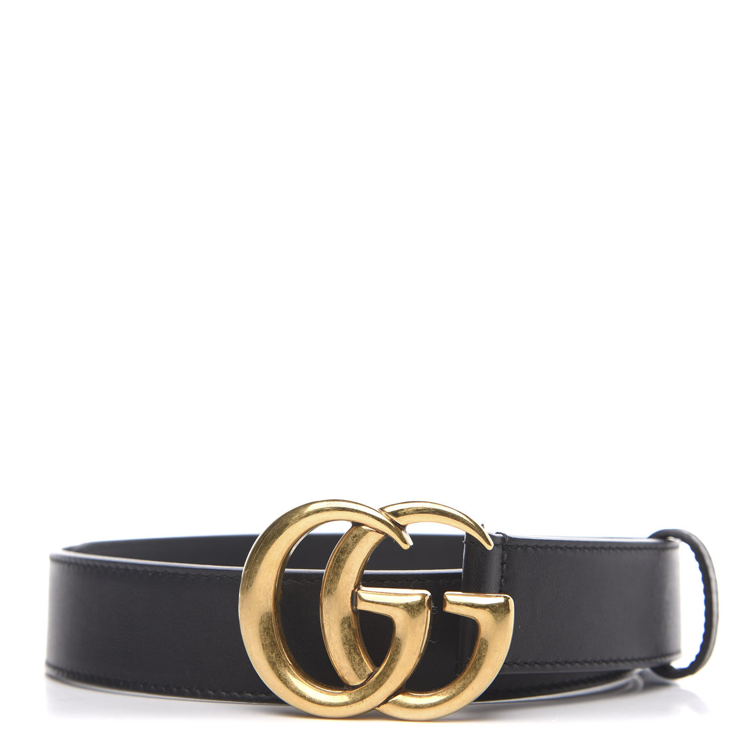black double g gucci belt