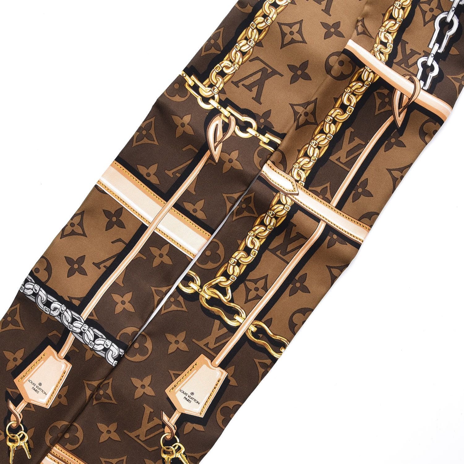 LOUIS VUITTON Silk Monogram Confidential Bandeau Brown 579091 ...