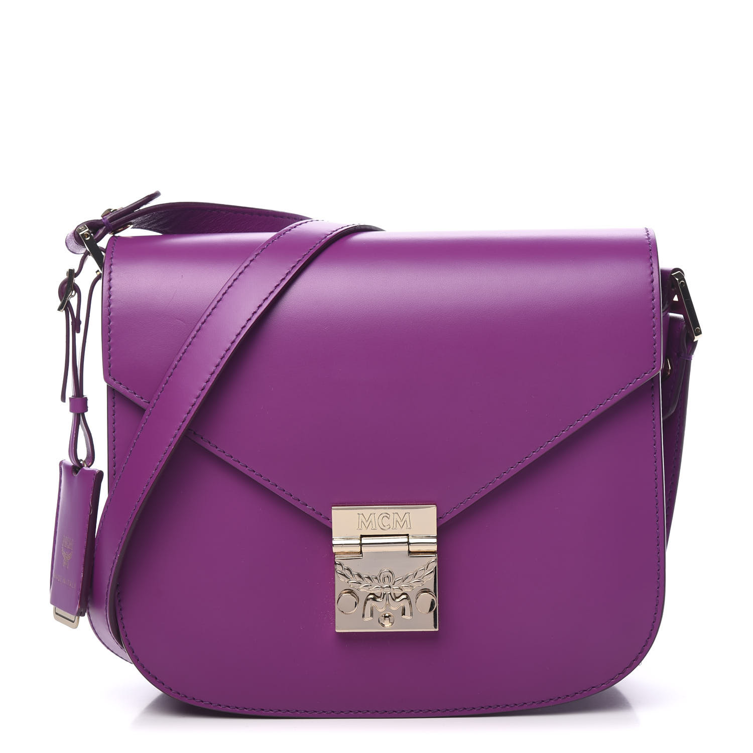 MCM Calfskin Patricia Crossbody Bag Purple 591224