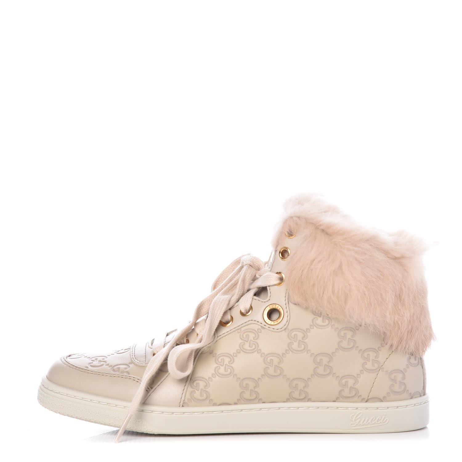 gucci fur trainers