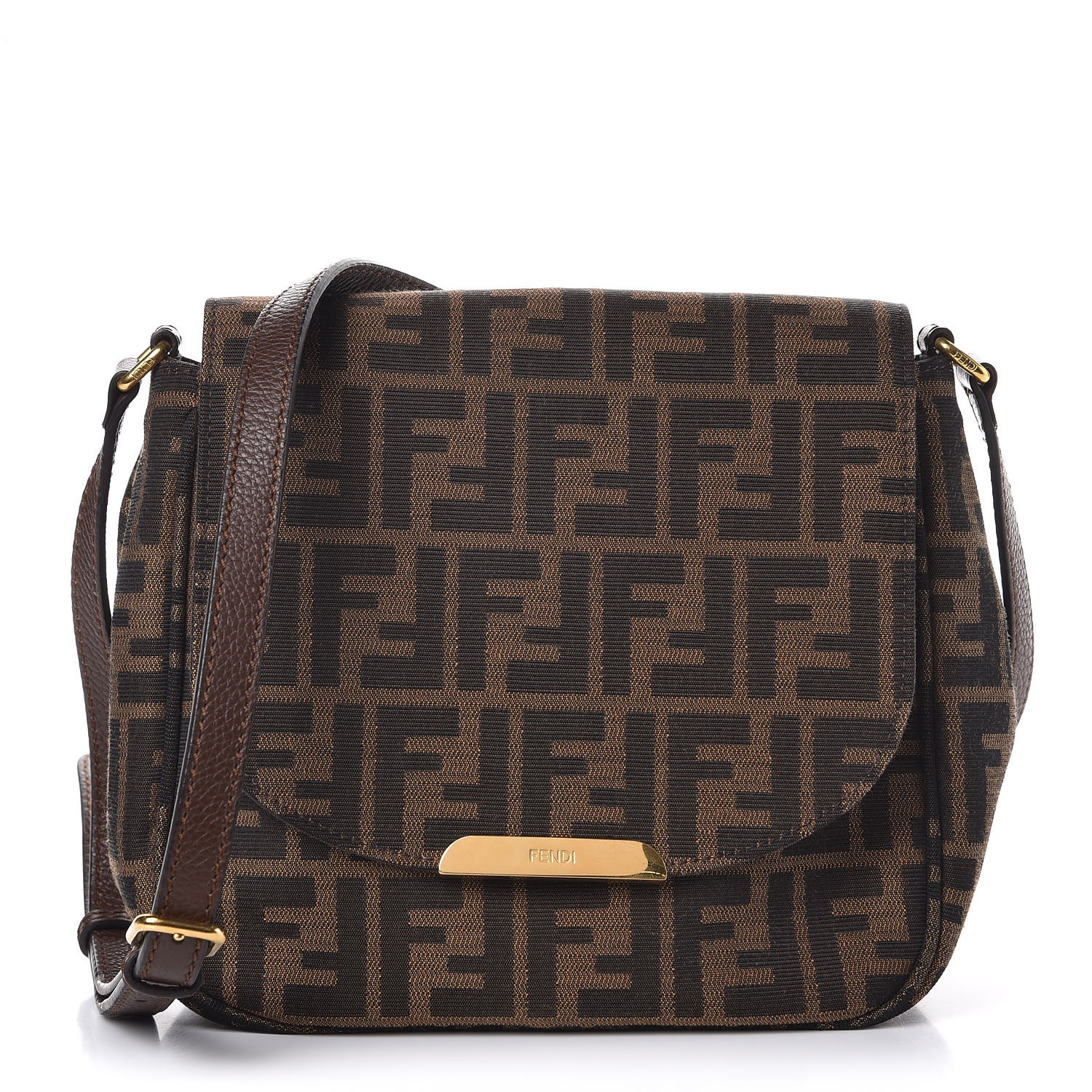 FENDI Zucca Crossbody Bag Tobacco 