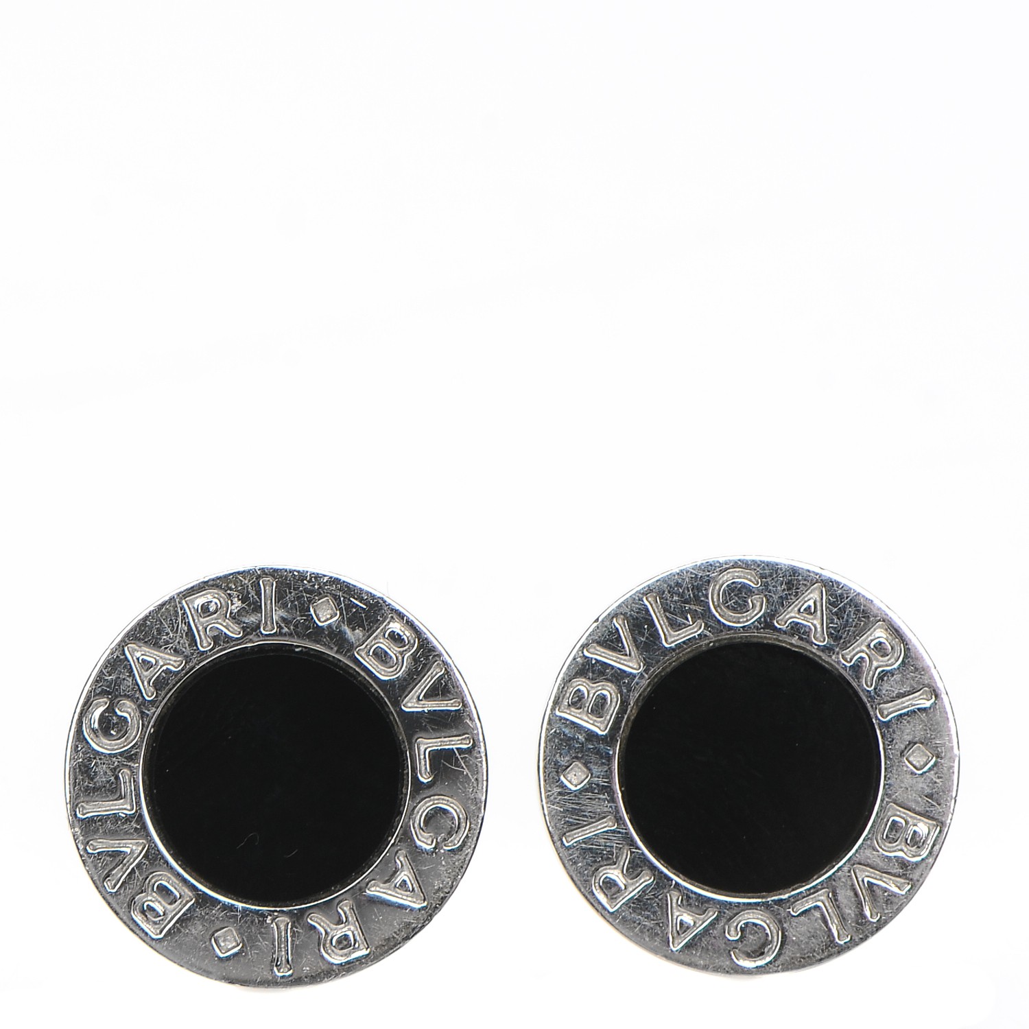 bvlgari silver earrings