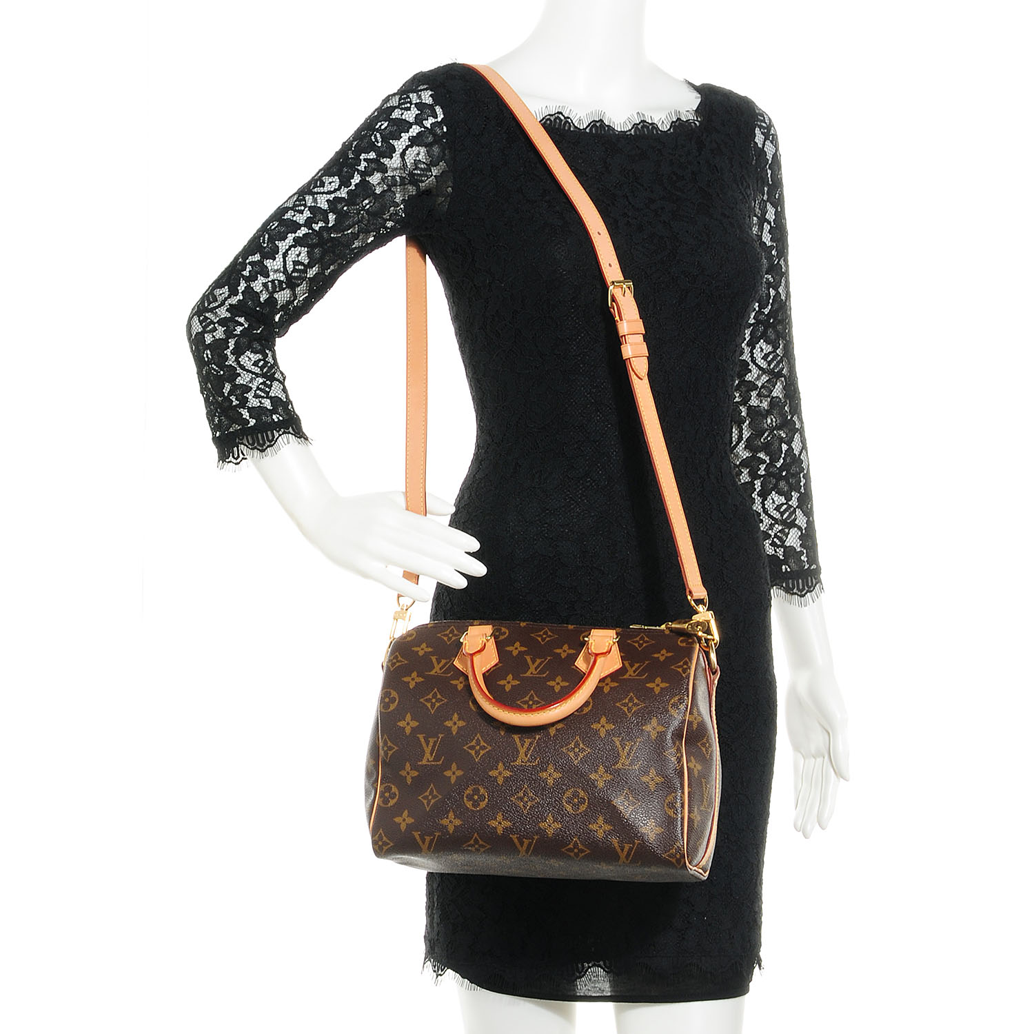 louis vuitton speedy bandouliere 25 monogram LOUIS VUITTON Monogram Speedy Bandouliere 25 73401