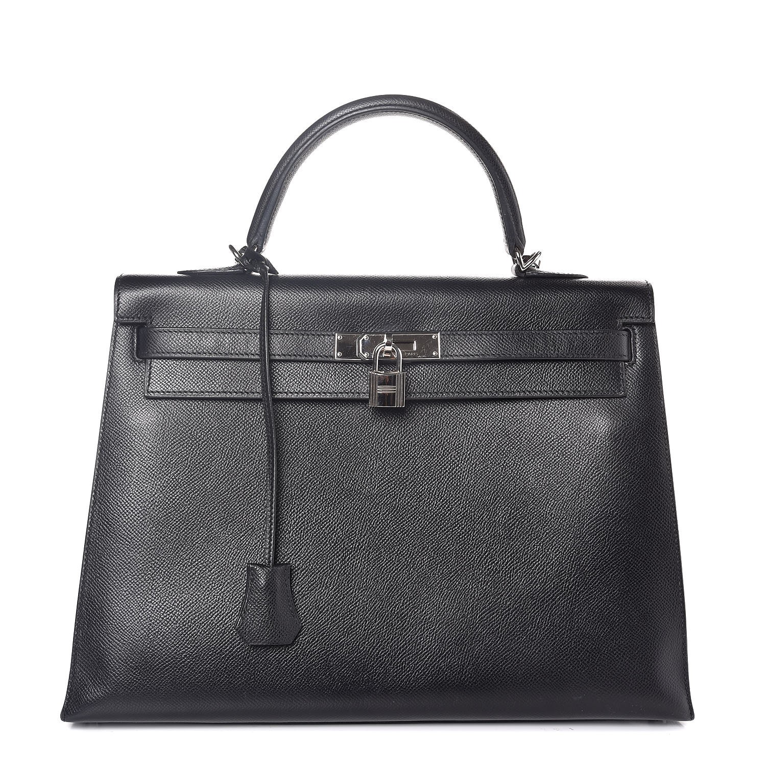 HERMES Epsom Kelly Sellier 35 Black 