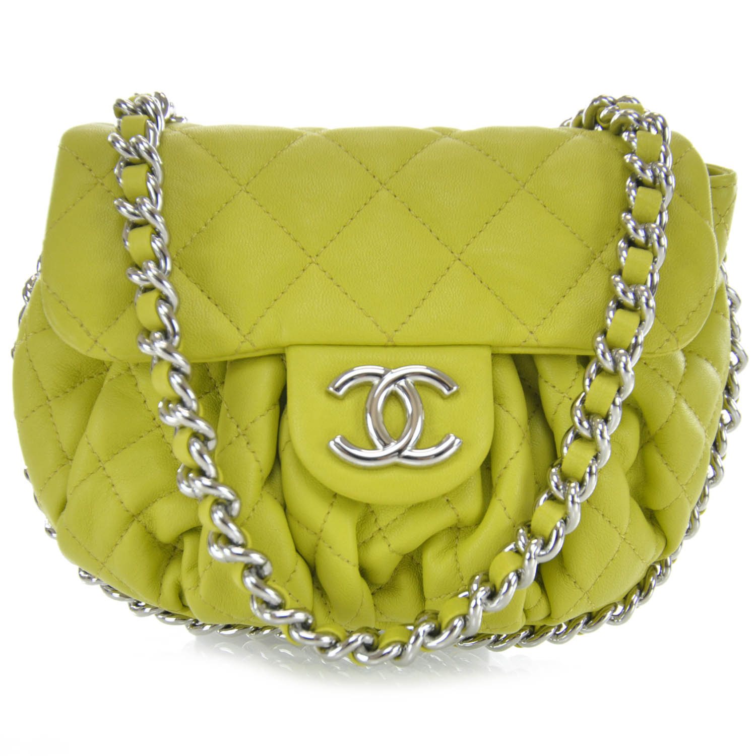neon yellow chanel bag