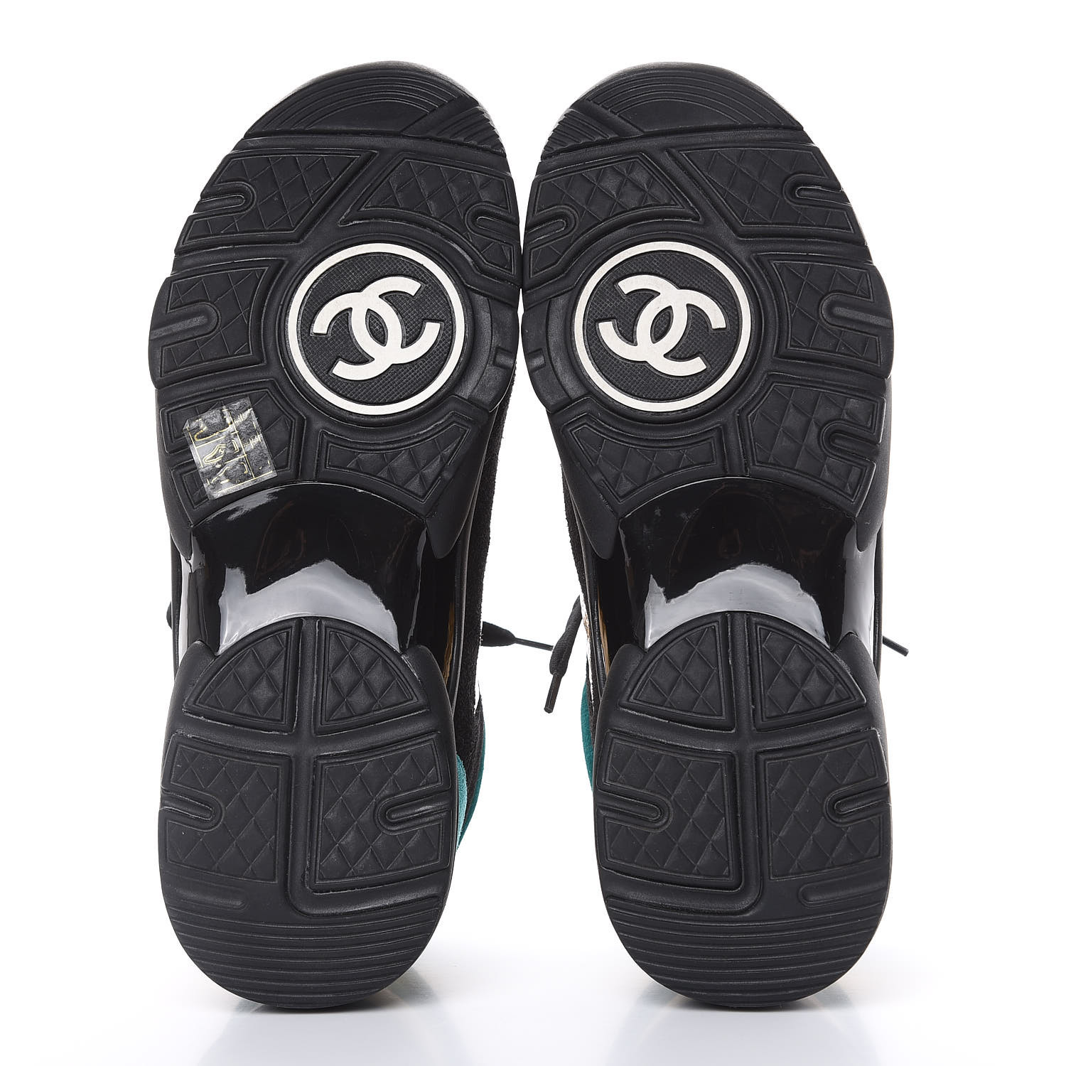 chanel fabric and suede calfskin sneakers