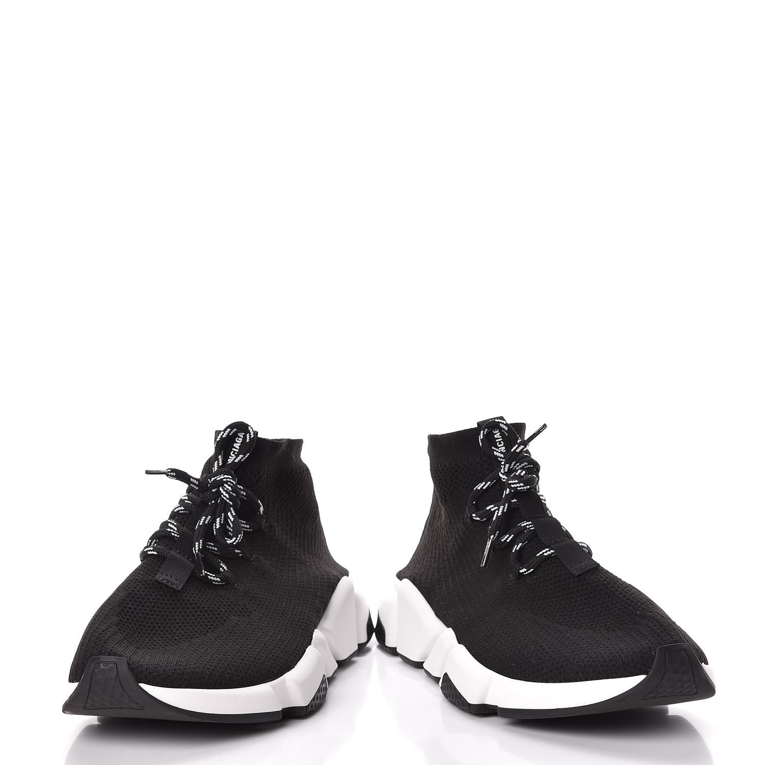 balenciaga speed trainers lace up black