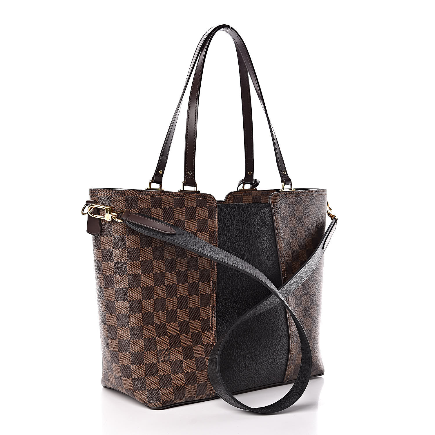 LOUIS VUITTON Damier Ebene Jersey Black 452845