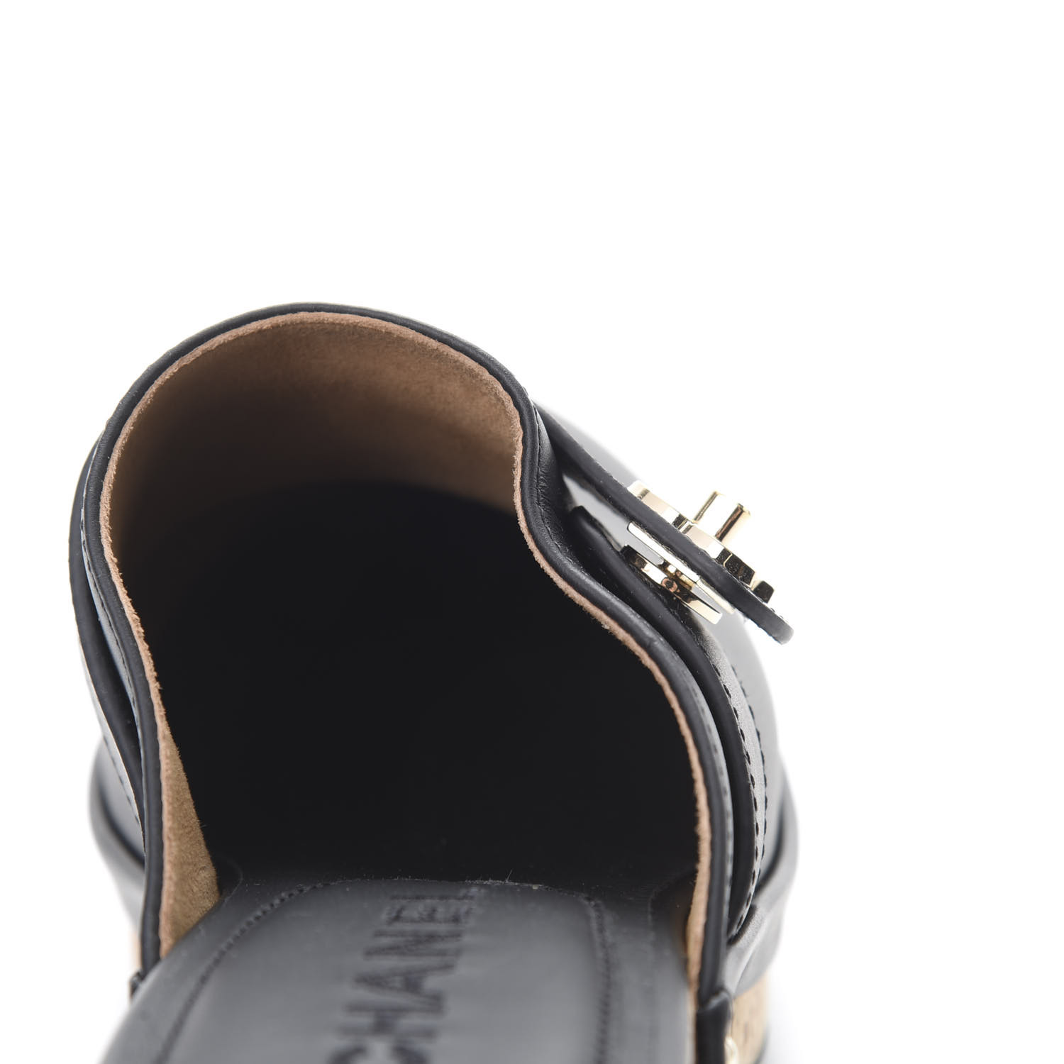 chanel turn lock loafer