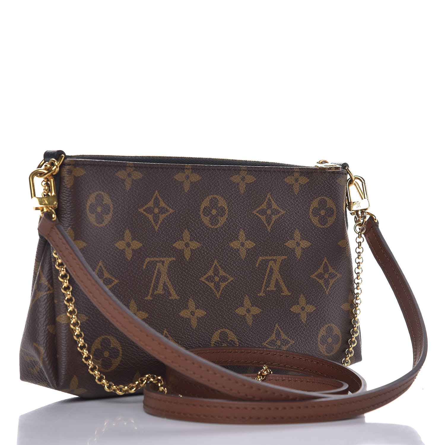 LOUIS VUITTON Monogram Pallas Clutch Noir Black 286865