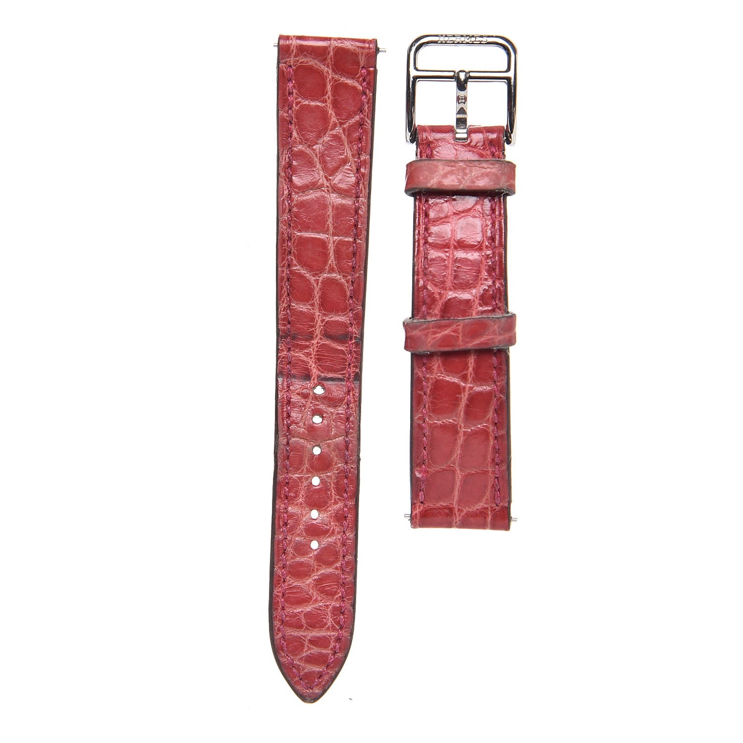 hermes alligator watch strap