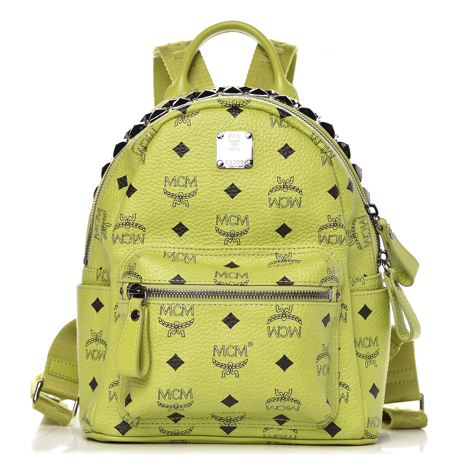 lime green mcm bag