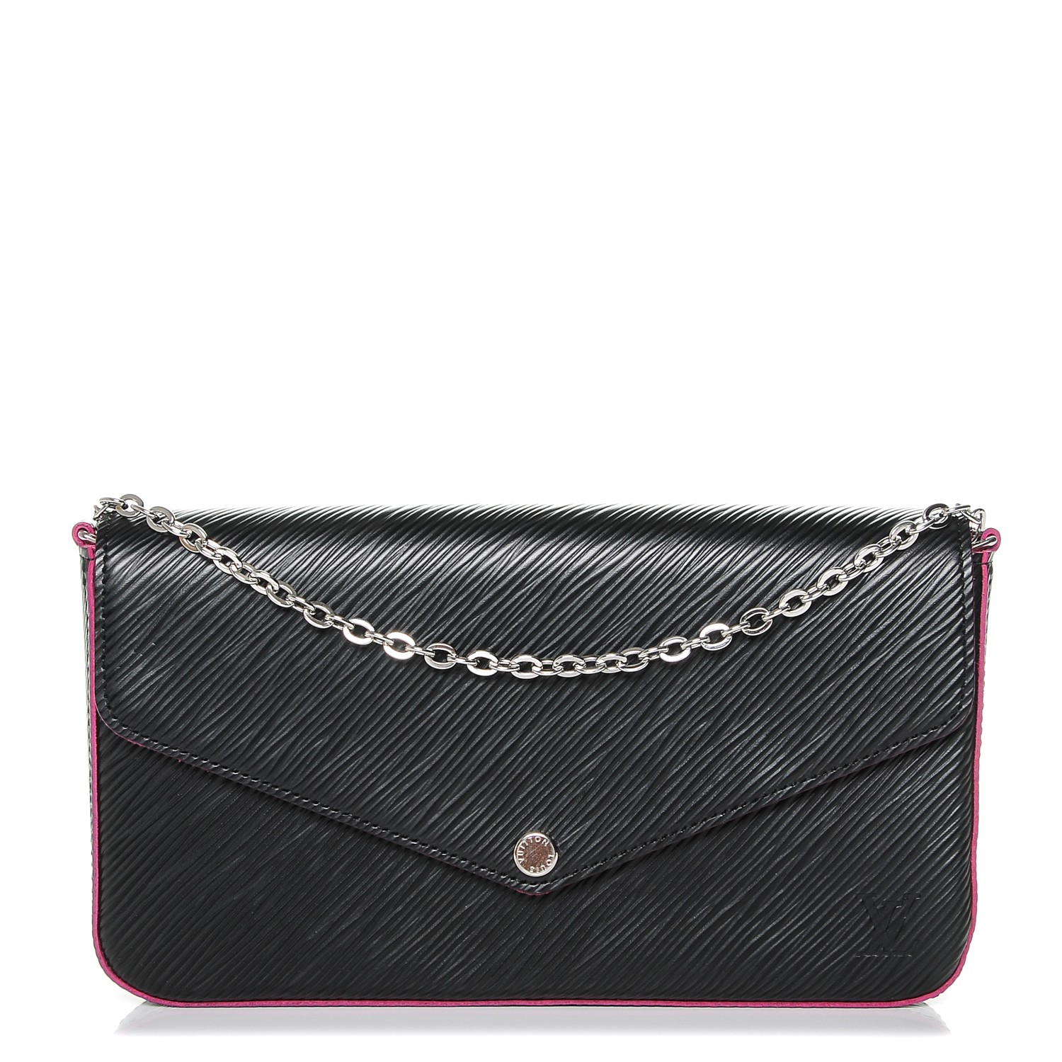 LOUIS VUITTON Epi Pochette Felicie Noir Rose 192933